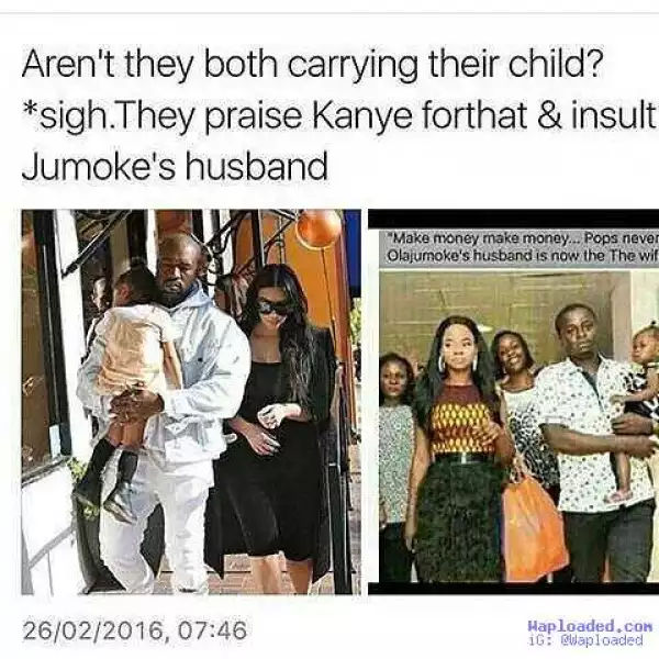 LWKMD!!! See How NIgerians Compares Kanye & Kim Kardashian Vs Olajumoke’s Husband